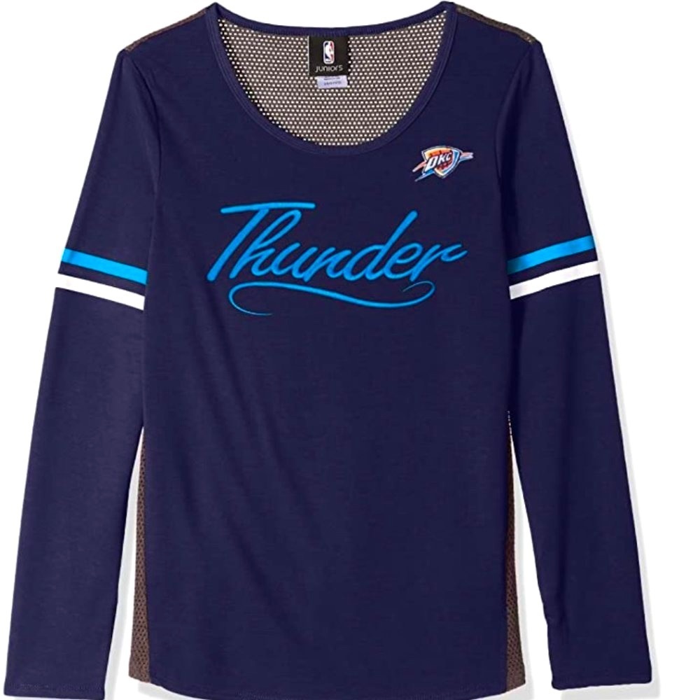 NBA Alpha OKC Thunder Long Sleeve Tee junior S NWT